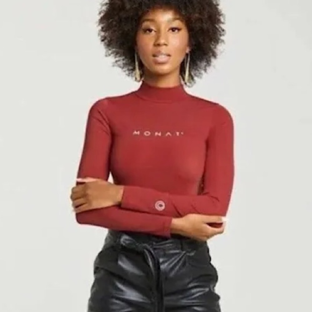 Monat Red Long Sleeve Shirt
